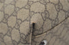 Authentic GUCCI Vintage Shoulder Hand Tote Bag GG PVC Leather 114595 Brown 4734E