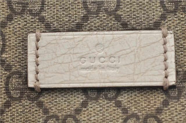 Authentic GUCCI Vintage Shoulder Hand Tote Bag GG PVC Leather 114595 Brown 4734E