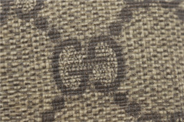 Authentic GUCCI Vintage Shoulder Hand Tote Bag GG PVC Leather 114595 Brown 4734E