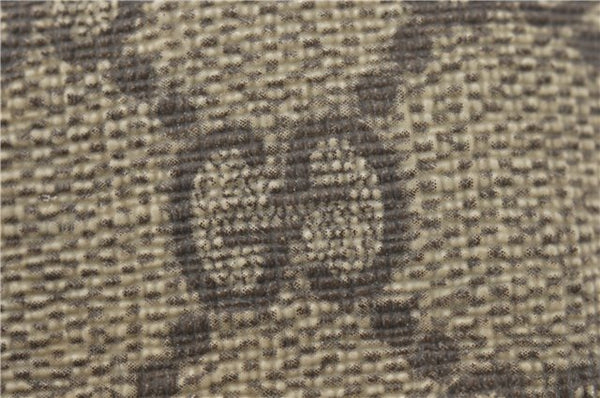 Authentic GUCCI Vintage Shoulder Hand Tote Bag GG PVC Leather 114595 Brown 4734E