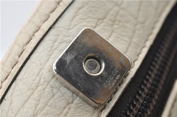 Authentic GUCCI Vintage Shoulder Hand Tote Bag GG PVC Leather 114595 Brown 4734E