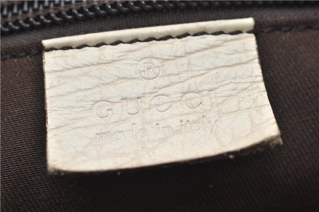 Authentic GUCCI Vintage Shoulder Hand Tote Bag GG PVC Leather 114595 Brown 4734E