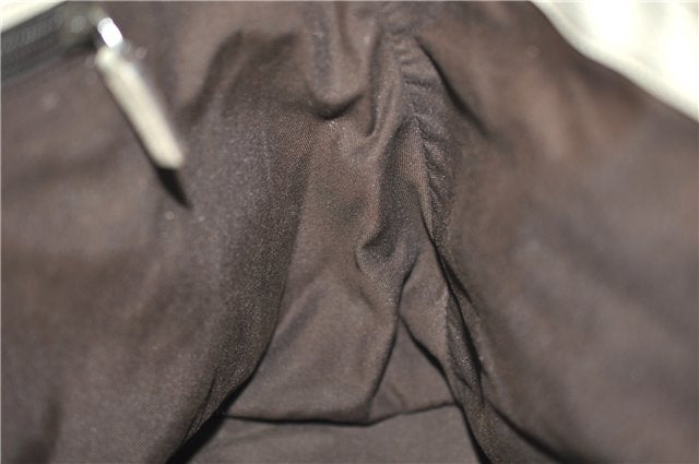 Authentic GUCCI Vintage Shoulder Hand Tote Bag GG PVC Leather 114595 Brown 4734E