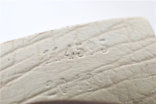 Authentic GUCCI Vintage Shoulder Hand Tote Bag GG PVC Leather 114595 Brown 4734E