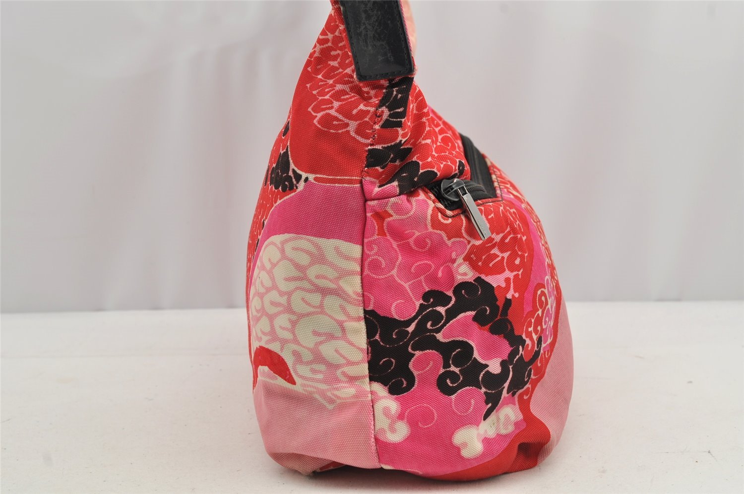 Authentic GUCCI Shoulder Hand Bag Purse Nylon Leather Pink 4734I