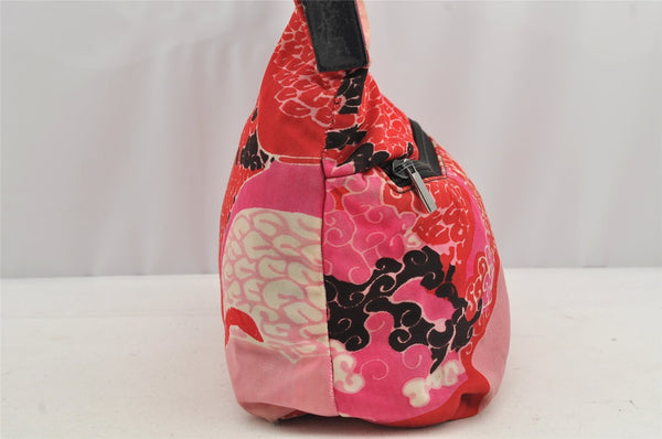 Authentic GUCCI Shoulder Hand Bag Purse Nylon Leather Pink 4734I