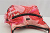 Authentic GUCCI Shoulder Hand Bag Purse Nylon Leather Pink 4734I