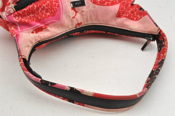 Authentic GUCCI Shoulder Hand Bag Purse Nylon Leather Pink 4734I