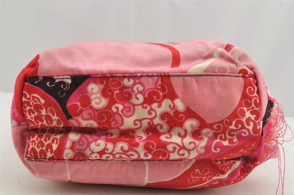 Authentic GUCCI Shoulder Hand Bag Purse Nylon Leather Pink 4734I