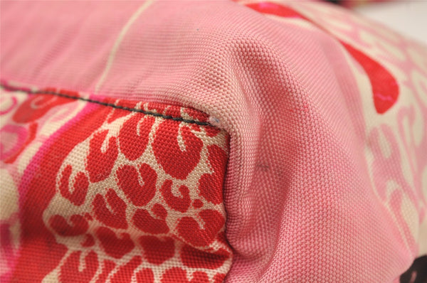 Authentic GUCCI Shoulder Hand Bag Purse Nylon Leather Pink 4734I