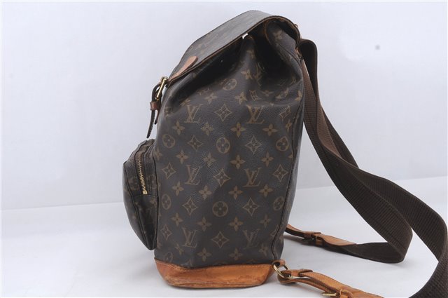 Authentic Louis Vuitton Monogram Montsouris GM Backpack M51135 LV 4735D