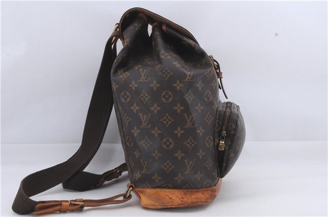 Authentic Louis Vuitton Monogram Montsouris GM Backpack M51135 LV 4735D