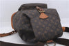 Authentic Louis Vuitton Monogram Montsouris GM Backpack M51135 LV 4735D