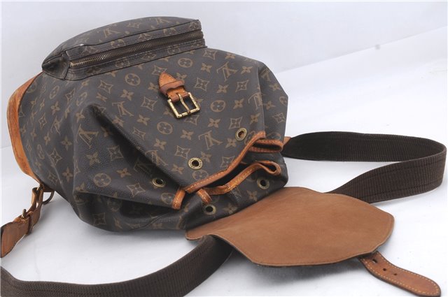 Authentic Louis Vuitton Monogram Montsouris GM Backpack M51135 LV 4735D