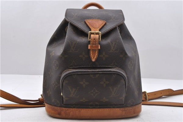 Authentic Louis Vuitton Monogram Montsouris PM Backpack M51137 LV 4736D