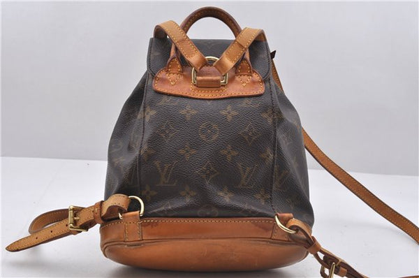 Authentic Louis Vuitton Monogram Montsouris PM Backpack M51137 LV 4736D