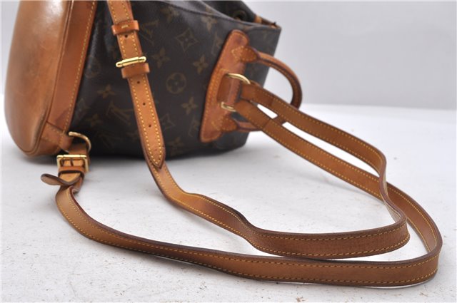 Authentic Louis Vuitton Monogram Montsouris PM Backpack M51137 LV 4736D