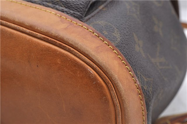 Authentic Louis Vuitton Monogram Montsouris PM Backpack M51137 LV 4736D