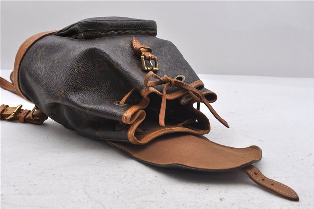 Authentic Louis Vuitton Monogram Montsouris PM Backpack M51137 LV 4736D