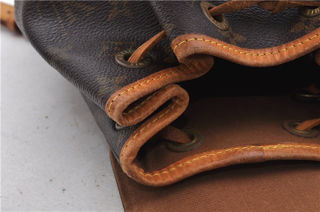 Authentic Louis Vuitton Monogram Montsouris PM Backpack M51137 LV 4736D