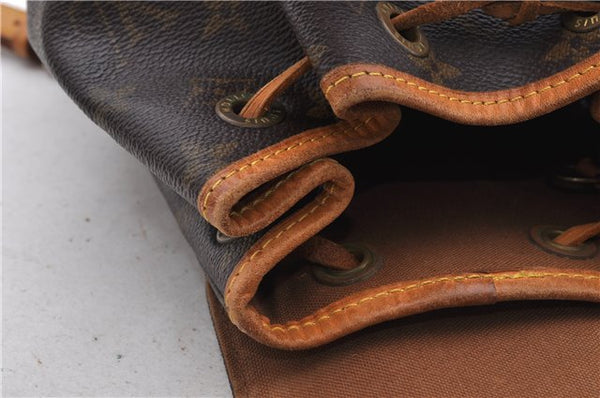 Authentic Louis Vuitton Monogram Montsouris PM Backpack M51137 LV 4736D