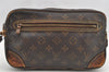 Authentic Louis Vuitton Monogram Marly Dragonne GM M51825 Clutch Hand Bag 4737I