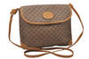 Authentic GUCCI Micro GG PVC Leather Shoulder Cross Body Bag Purse Brown 4738I