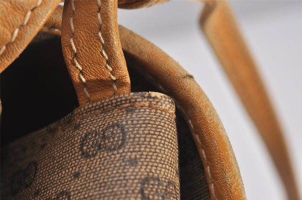 Authentic GUCCI Micro GG PVC Leather Shoulder Cross Body Bag Purse Brown 4738I