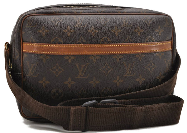 Auth Louis Vuitton Monogram Reporter PM Shoulder Cross Body Bag M45254 LV 4739D