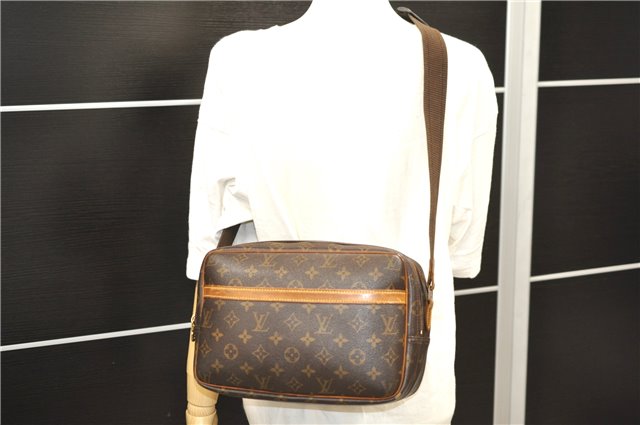 Auth Louis Vuitton Monogram Reporter PM Shoulder Cross Body Bag M45254 LV 4739D