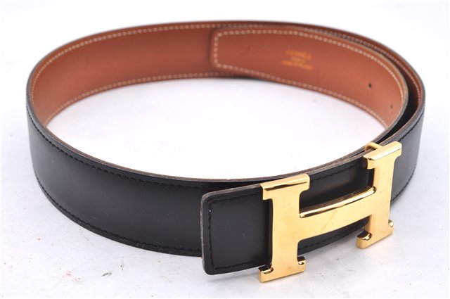 Authentic HERMES Constance Leather Belt Size 65cm 25.6