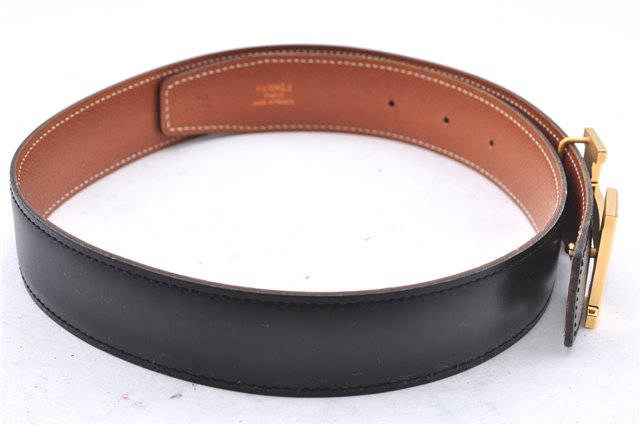 Authentic HERMES Constance Leather Belt Size 65cm 25.6