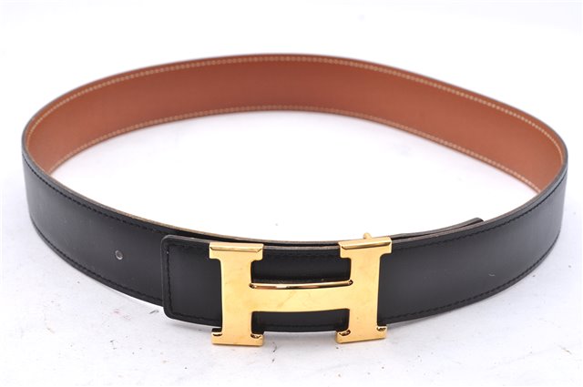 Authentic HERMES Constance Leather Belt Size 65cm 25.6