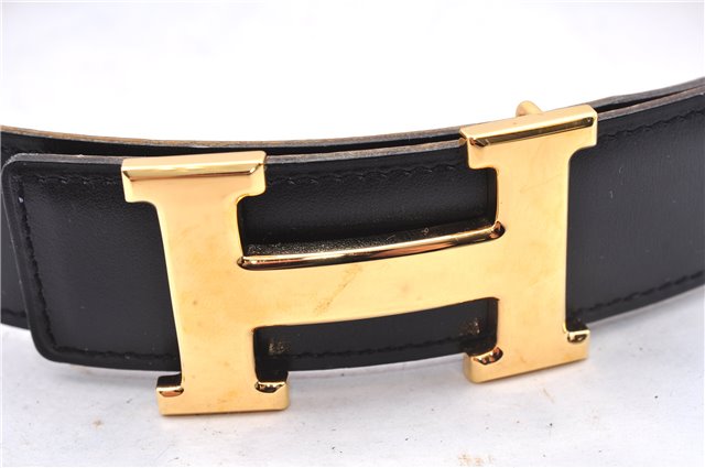 Authentic HERMES Constance Leather Belt Size 65cm 25.6