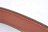 Authentic HERMES Constance Leather Belt Size 65cm 25.6" Black Brown Box 4739E