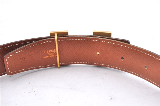 Authentic HERMES Constance Leather Belt Size 65cm 25.6