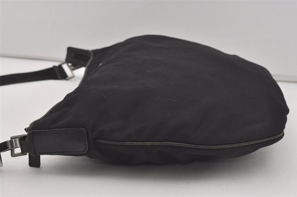 Authentic GUCCI Vintage Shoulder Cross Body Bag Nylon Leather Black  4739I