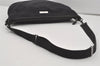 Authentic GUCCI Vintage Shoulder Cross Body Bag Nylon Leather Black  4739I