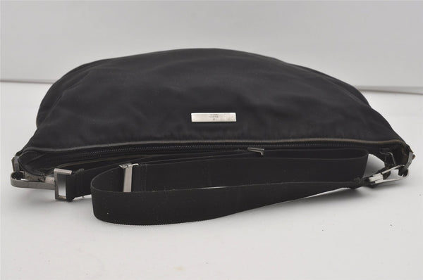 Authentic GUCCI Vintage Shoulder Cross Body Bag Nylon Leather Black  4739I