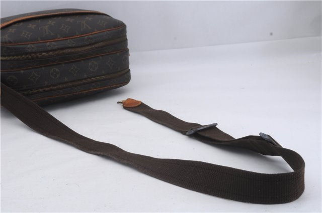 Auth Louis Vuitton Monogram Reporter PM Shoulder Cross Bag M45254 Junk 4740D