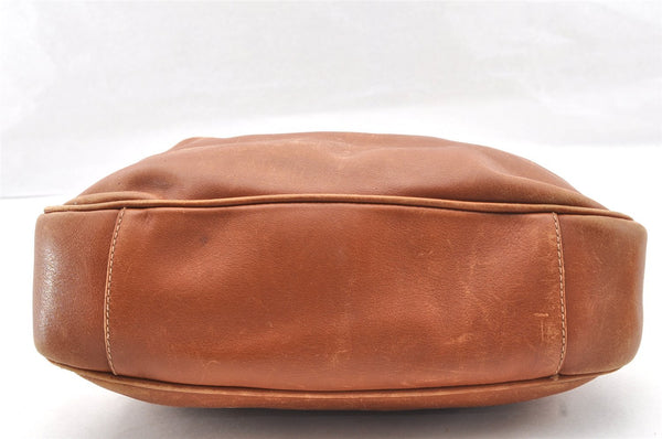 Authentic GUCCI Bamboo 2Way Shoulder Crossbody Hand Bag Leather Brown Junk 4740I