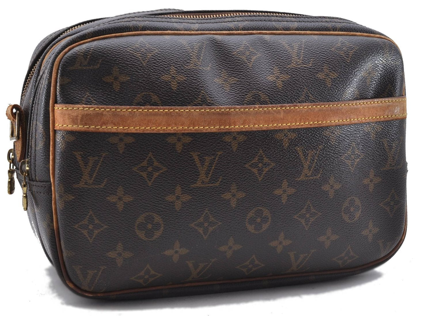 Auth Louis Vuitton Monogram Reporter PM Shoulder Cross Bag M45254 LV Junk 4741D