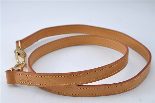 Authentic Louis Vuitton Leather Shoulder Strap Beige 39