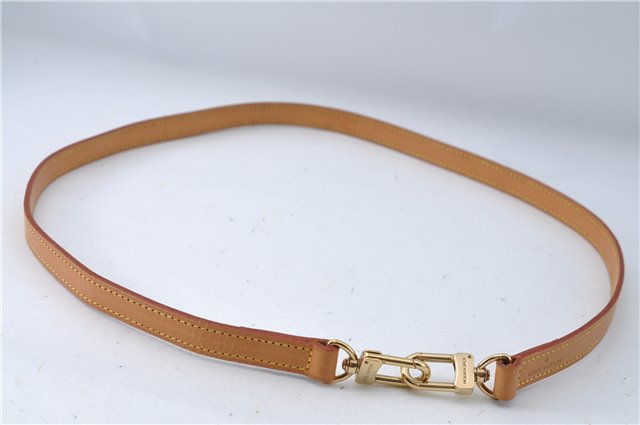 Authentic Louis Vuitton Leather Shoulder Strap Beige 39