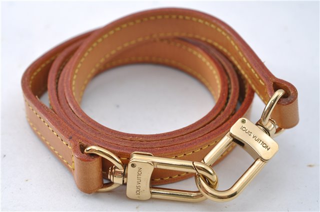 Authentic Louis Vuitton Leather Shoulder Strap Beige 39