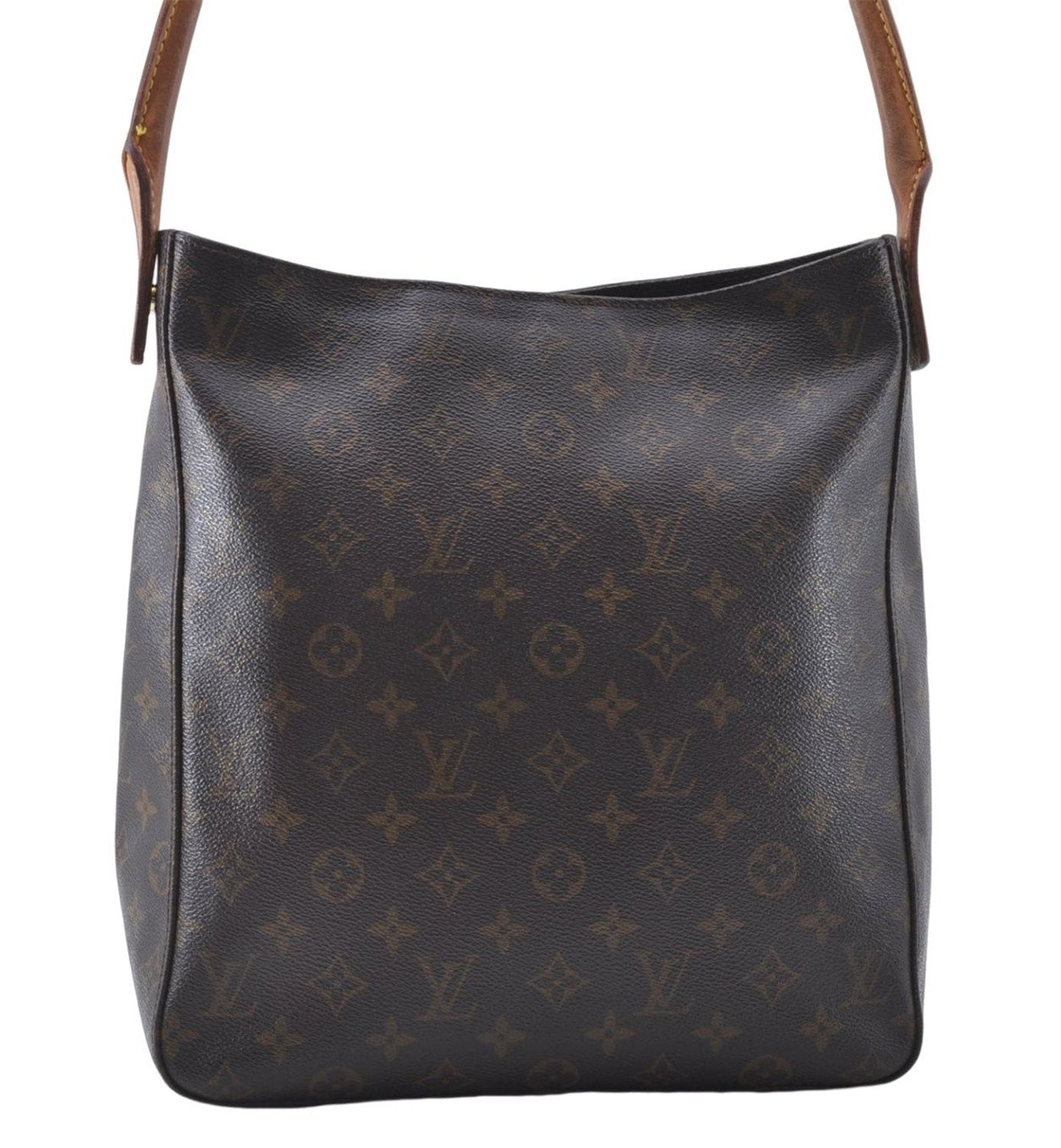 Authentic Louis Vuitton Monogram Looping GM Shoulder Bag M51145 LV 4742D