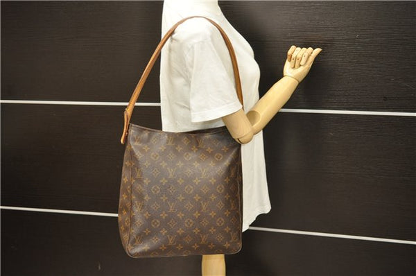 Authentic Louis Vuitton Monogram Looping GM Shoulder Bag M51145 LV 4742D