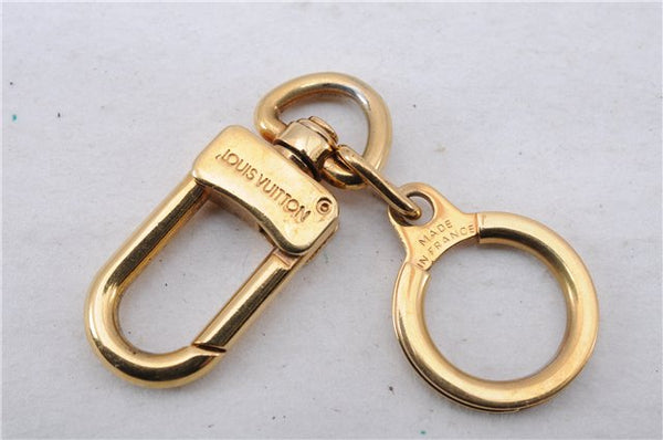 Authentic Louis Vuitton Charm Key Chain Anokre Gold M62694 LV 4742E