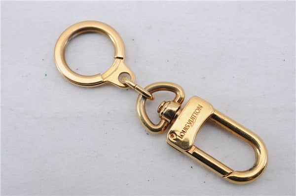 Authentic Louis Vuitton Charm Key Chain Anokre Gold M62694 LV 4742E