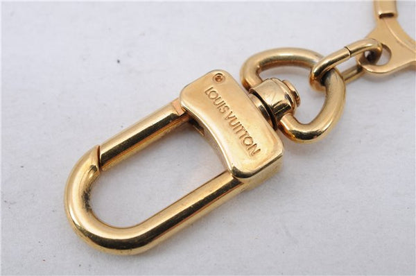 Authentic Louis Vuitton Charm Key Chain Anokre Gold M62694 LV 4742E